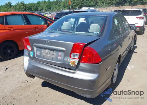 2005 Honda Civic Vp из США, поврежденный, VIN 2HGES16485H526610